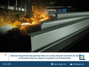 ASL LAW chuyên gia phòng vệ thương mại phân tích thông báo kết thúc giai đoạn điều tra vụ AC03.AD20 thép cán nóng từ Trung Quốc tại văn phòng Hà Nội
