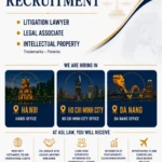 ASL LAW recruitment banner for lawyers and legal associates in Hanoi, Ho Chi Minh City, and Da Nang offices