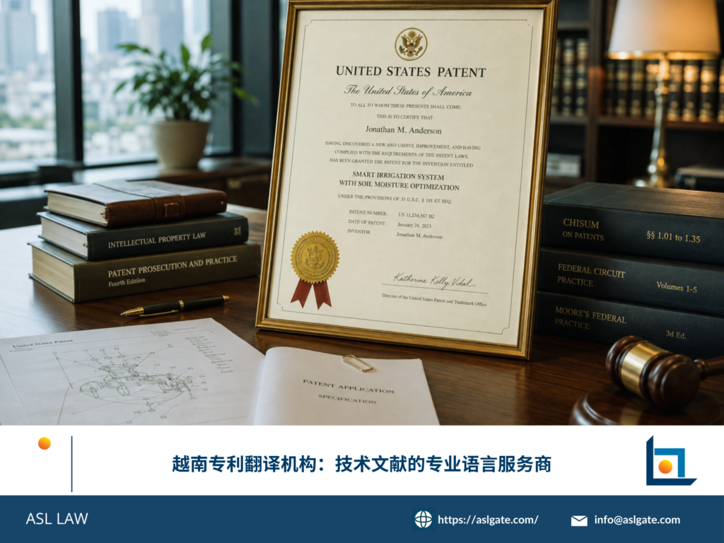 ASL LAW专利翻译团队在河内办公室审阅并处理越南语技术专利申请文件。