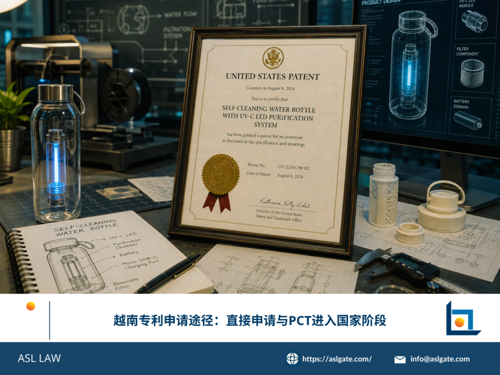 ASL LAW专利代理人向客户讲解越南专利申请的两种路径及关键时间节点。