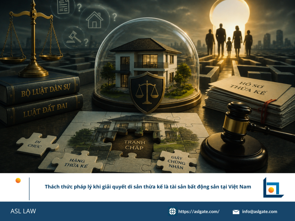ASL LAW luật sư thừa kế và bất động sản tư vấn cho khách hàng về các thách thức pháp lý khi giải quyết di sản thừa kế là bất động sản tại văn phòng Hà Nội.