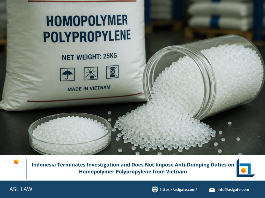 ASL LAW trade remedy attorneys analyzing Indonesia's termination of the anti-dumping investigation on Vietnamese polypropylene homopolymer at Hanoi office.