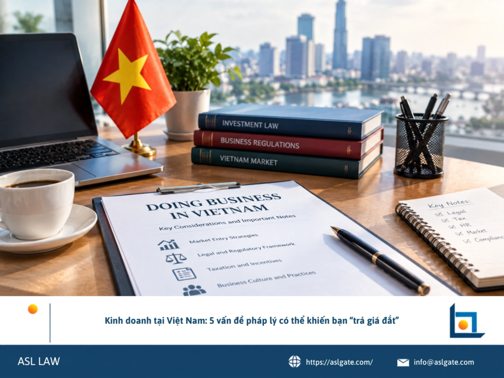 ASL LAW luật sư doanh nghiệp trình bày 5 vấn đề pháp lý có thể khiến doanh nghiệp trả giá đắt tại Việt Nam tại văn phòng TP.HCM.