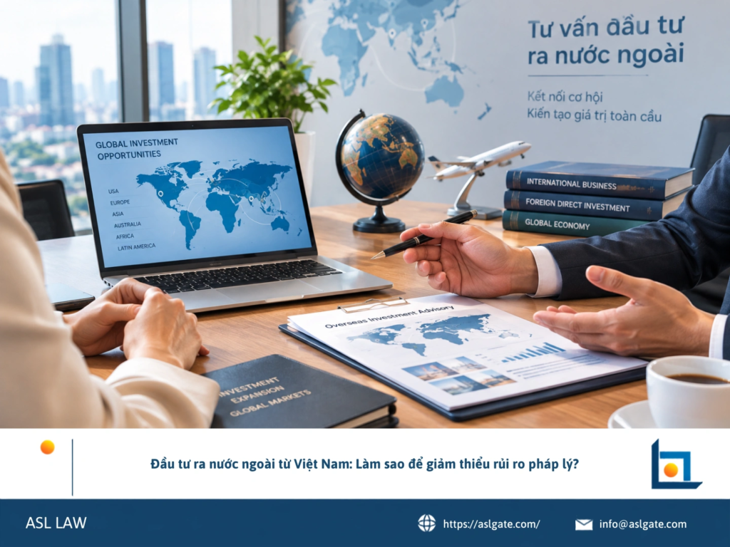 ASL LAW chuyên gia tư vấn đầu tư hướng dẫn doanh nghiệp Việt Nam giảm thiểu rủi ro pháp lý khi đầu tư ra nước ngoài tại văn phòng Hà Nội.