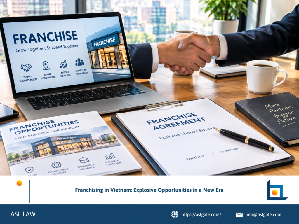 ASL LAW franchise attorneys advising an international brand on franchise expansion opportunities in Vietnam at Ho Chi Minh City office.