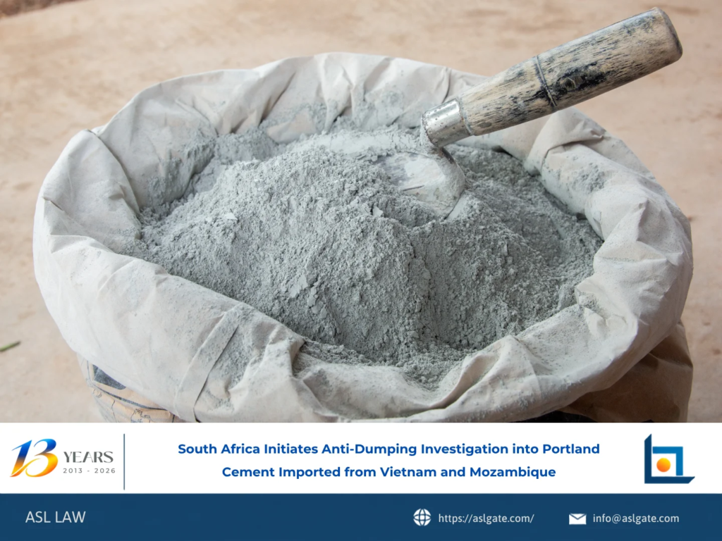 ASL LAW trade remedy attorneys analyzing South Africa's ITAC anti-dumping investigation on Portland cement from Vietnam and Mozambique at Hanoi office.