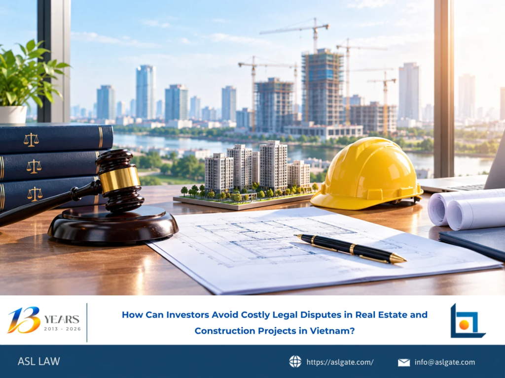 ASL LAW real estate and construction attorneys advising investors on dispute prevention strategies and risk management in Vietnam at Ho Chi Minh City office.