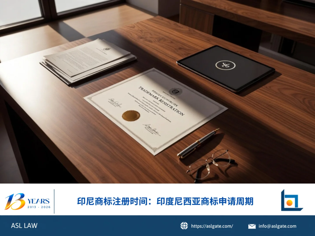 ASL LAW商标代理人在河内办公室向企业客户讲解印尼商标注册周期与各阶段时间节点。