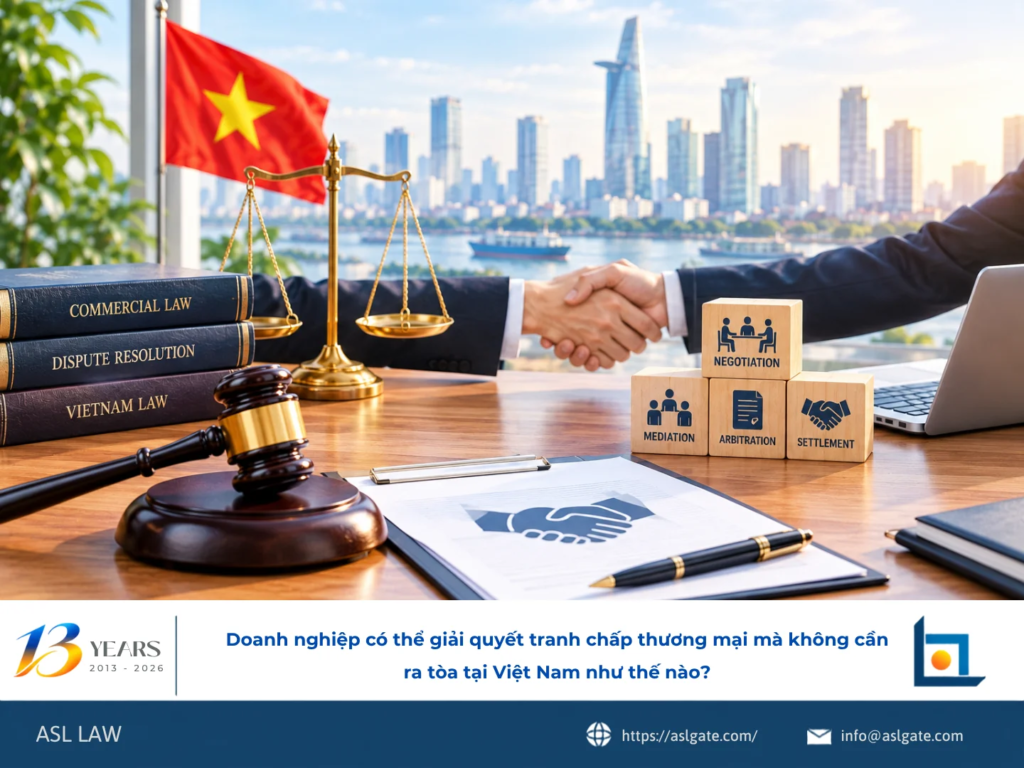 ASL LAW luật sư giải quyết tranh chấp tư vấn doanh nghiệp phương án giải quyết tranh chấp thương mại không cần tòa tại văn phòng TP.HCM.