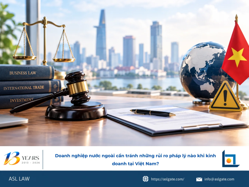 ASL LAW luật sư doanh nghiệp phân tích các rủi ro pháp lý cần tránh cho doanh nghiệp nước ngoài tại Việt Nam tại văn phòng TP.HCM.