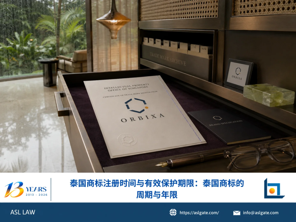 ASL LAW商标代理人在河内办公室向企业客户讲解泰国商标注册时间与有效保护期限。