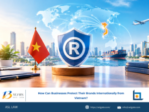 ASL LAW trademark attorneys advising a Vietnamese business on international brand protection strategies at Hanoi office.