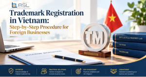 ASL LAW trademark attorneys guiding foreign businesses through the step-by-step trademark registration procedure in Vietnam at Hanoi office.